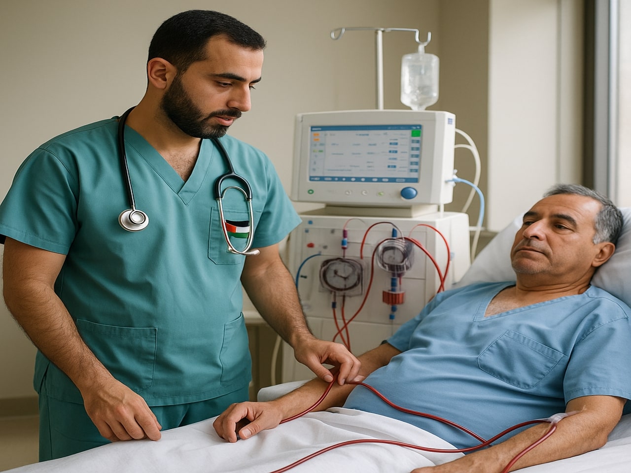 Palestinian_doctor_dialysis